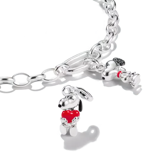 TSB Peanuts™ Charm Snoopy avec cœur – Original vue 2