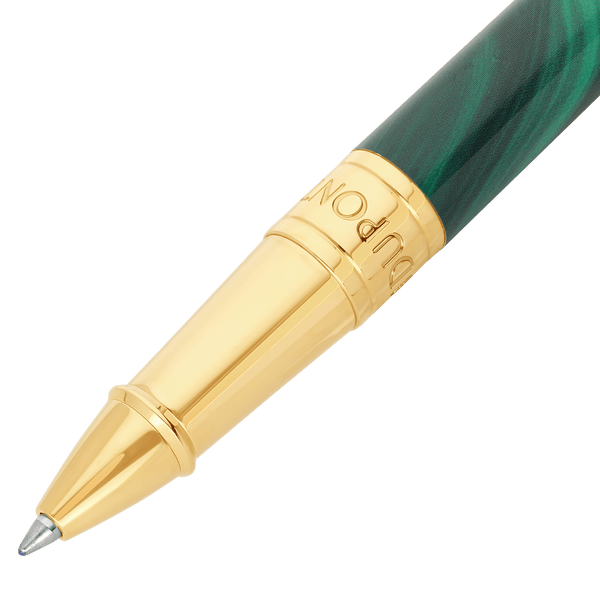 STD Initial Géode Vert Doré Stylo Roller - 2