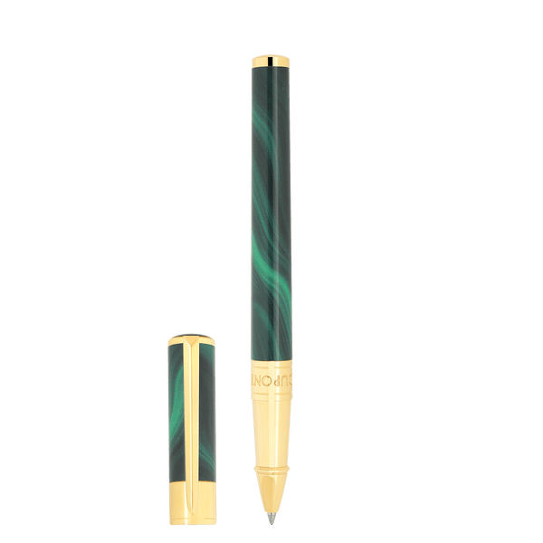 STD Initial Géode Vert Doré Stylo Roller - 3