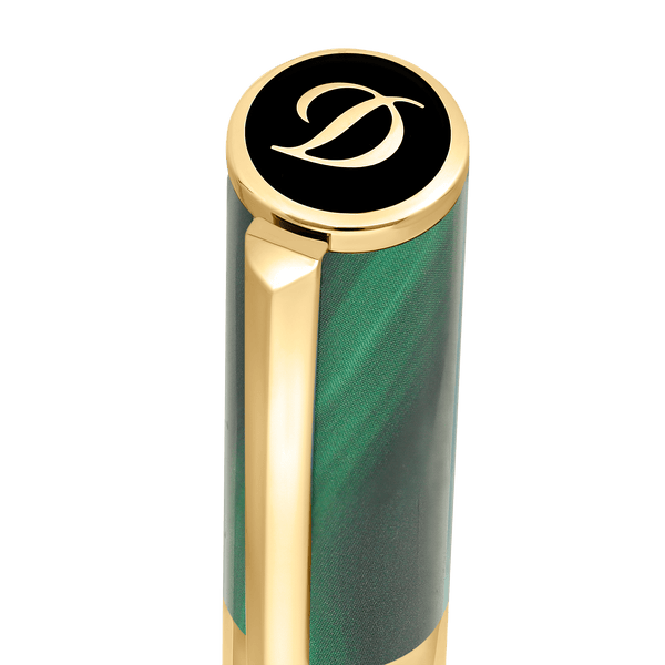 STD Initial Géode Vert Doré Stylo Roller - 4