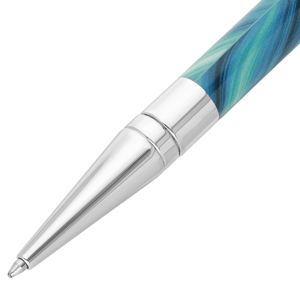 STD Initial Géode Bleu Chrome Stylo Bille - 2