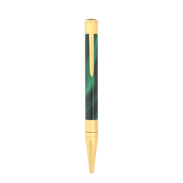 STD Initial Géode Vert Doré Stylo Bille