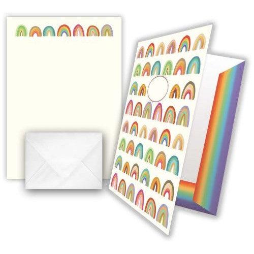 ACT Papier à Lettres-Papier a Lettres-Acte tre-Arcs en ciel-Papeterie du Dôme