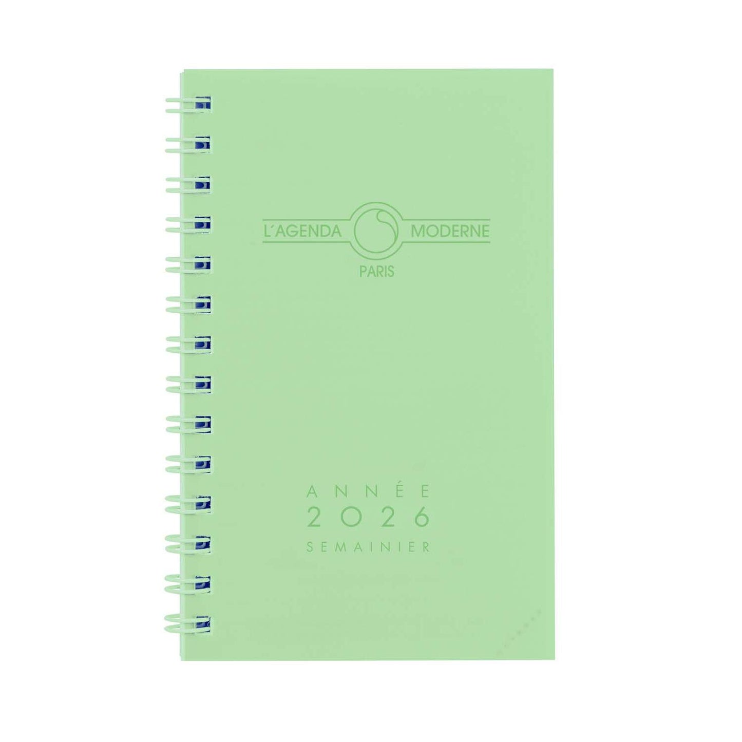 AGM Agenda Moderne 12,5x8 Polypro Transparent Spirale Semainier-Agenda-Agenda Moderne-Papeterie du Dôme