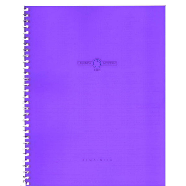 AGM Agenda Moderne ABOT Polypro Transparent-Agenda-Agenda Moderne-Papeterie du Dôme