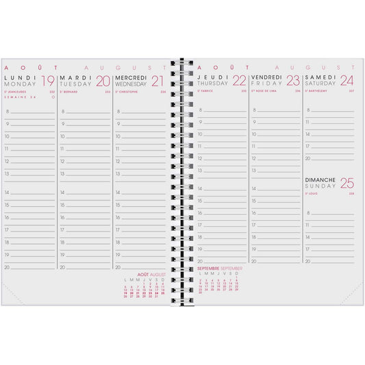 AGM Agenda Moderne ABOT SAD Polypro Transparent-Agenda-Agenda Moderne-Papeterie du Dôme