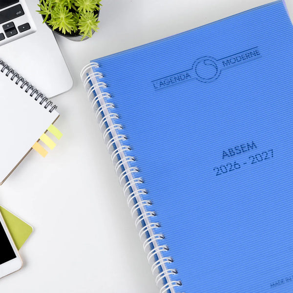 AGM Agenda Moderne ABOT SAD Polypro Transparent-Agenda-Agenda Moderne-Papeterie du Dôme