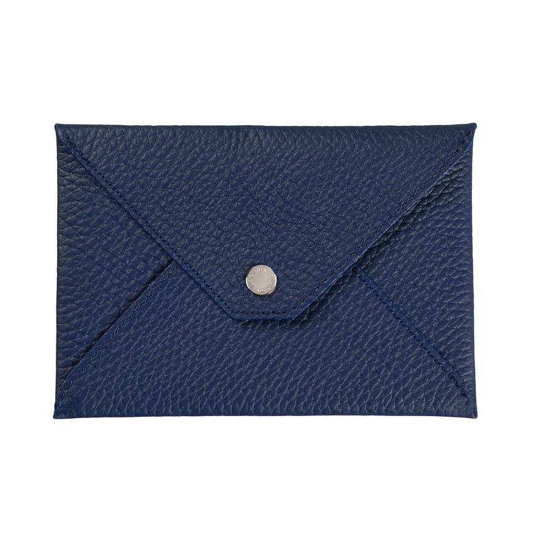 AGM Agenda Moderne Enveloppe Papier Identité Camargue Cuir de Taurillon-Pochettes-Agenda Moderne-Bleu-Papeterie du Dôme