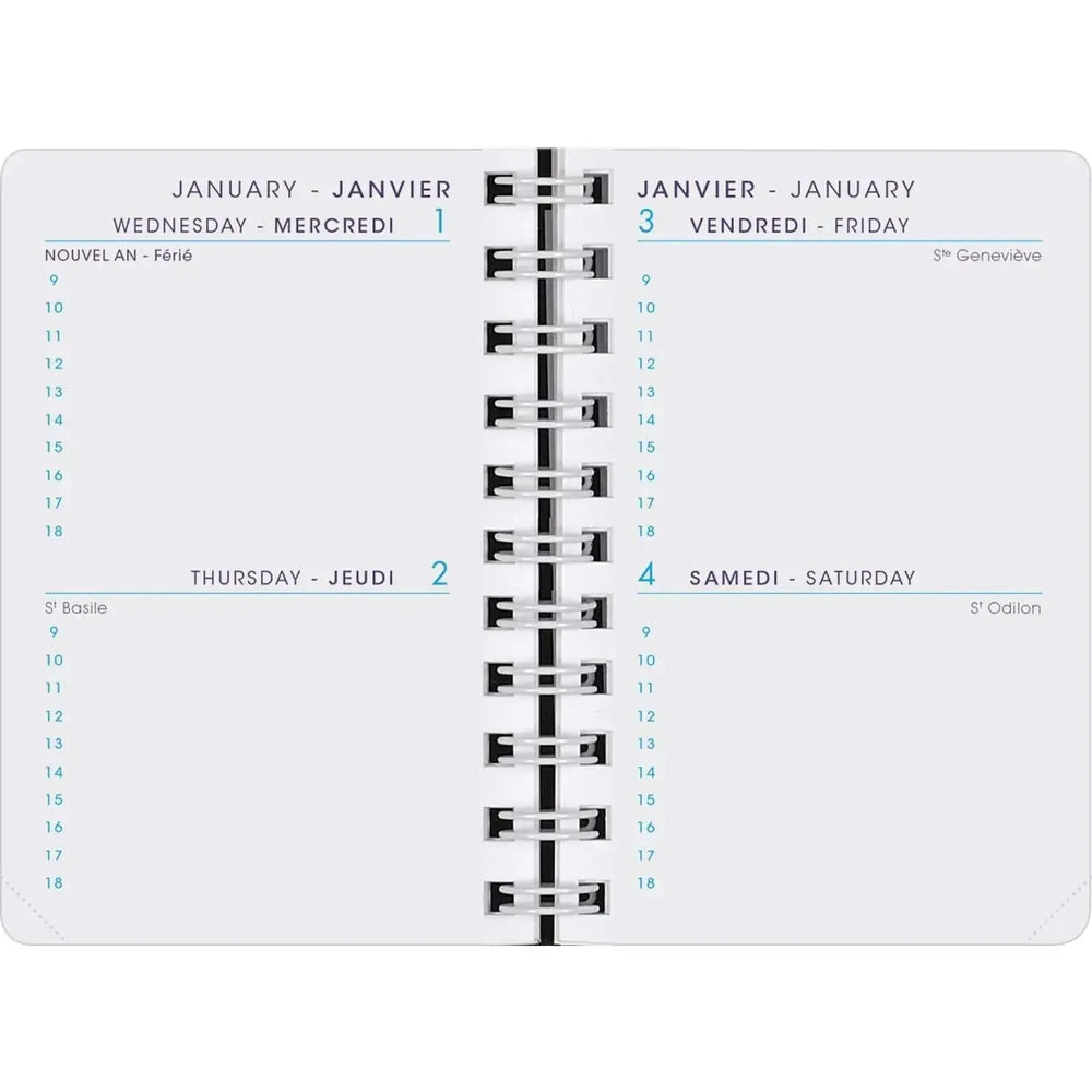AGM Agenda Moderne Recharge 10cm 2 jours par page INT8310/2-Recharge Agenda-Agenda Moderne-Papeterie du Dôme