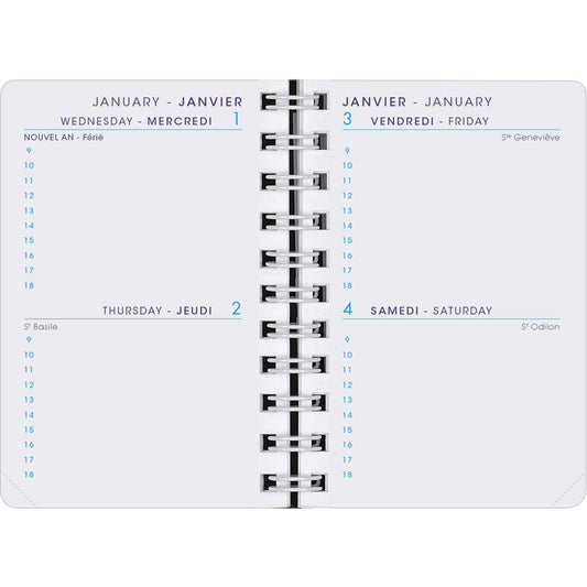 AGM Agenda Moderne Recharge 10cm 2 jours par page INT8310/2-Recharge Agenda-Agenda Moderne-Papeterie du Dôme