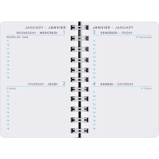 AGM Agenda Moderne Recharge 10cm 2 jours par page INT8310/2-Recharge Agenda-Agenda Moderne-Papeterie du Dôme