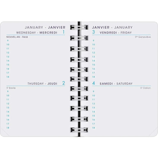 AGM Agenda Moderne Recharge 10cm 2 jours par page INT8310/2-Recharge Agenda-Agenda Moderne-Papeterie du Dôme