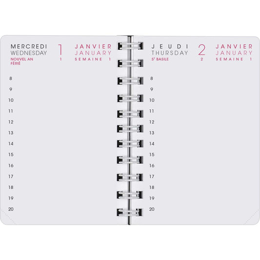 AGM Agenda Moderne Recharge 10cm Trimestres INT8310-Recharge Agenda-Agenda Moderne-Papeterie du Dôme