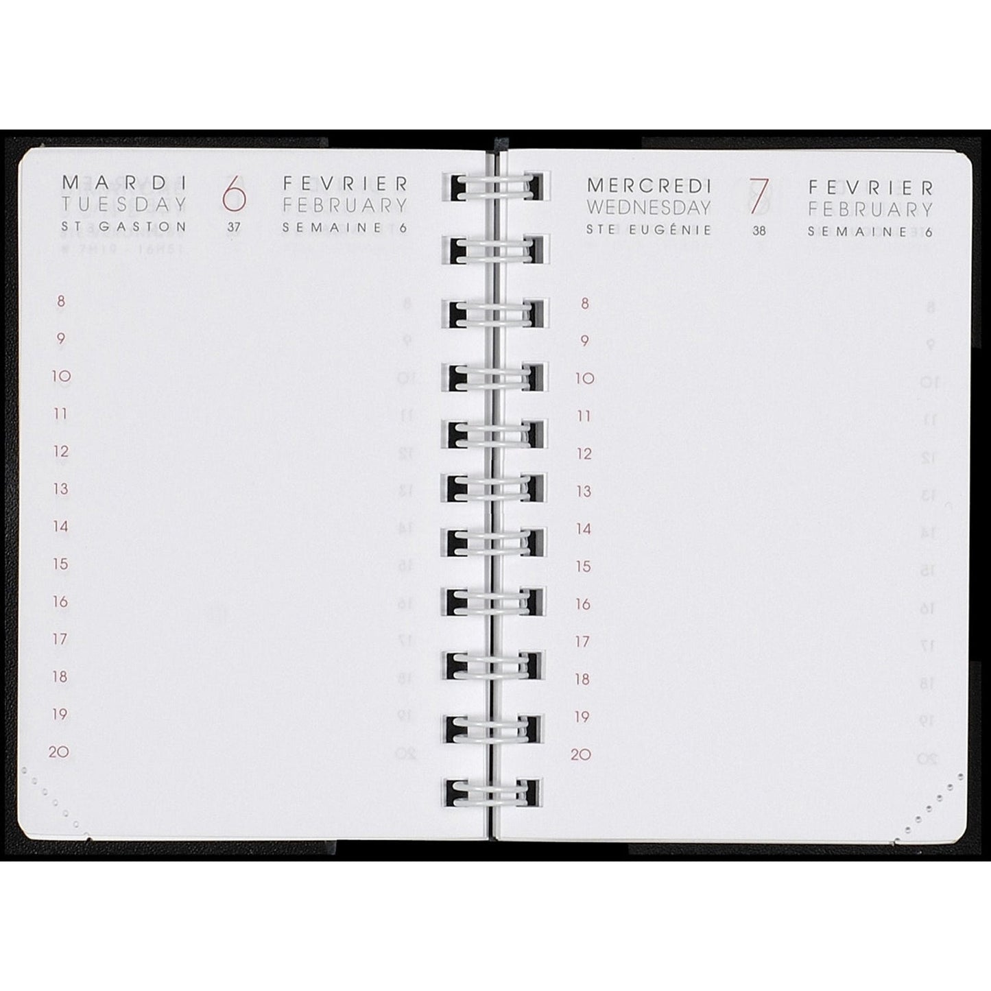 AM Recharge 10cm Trimestres INT8310-Recharge Agenda-Agenda Moderne-2024-Papeterie du Dôme