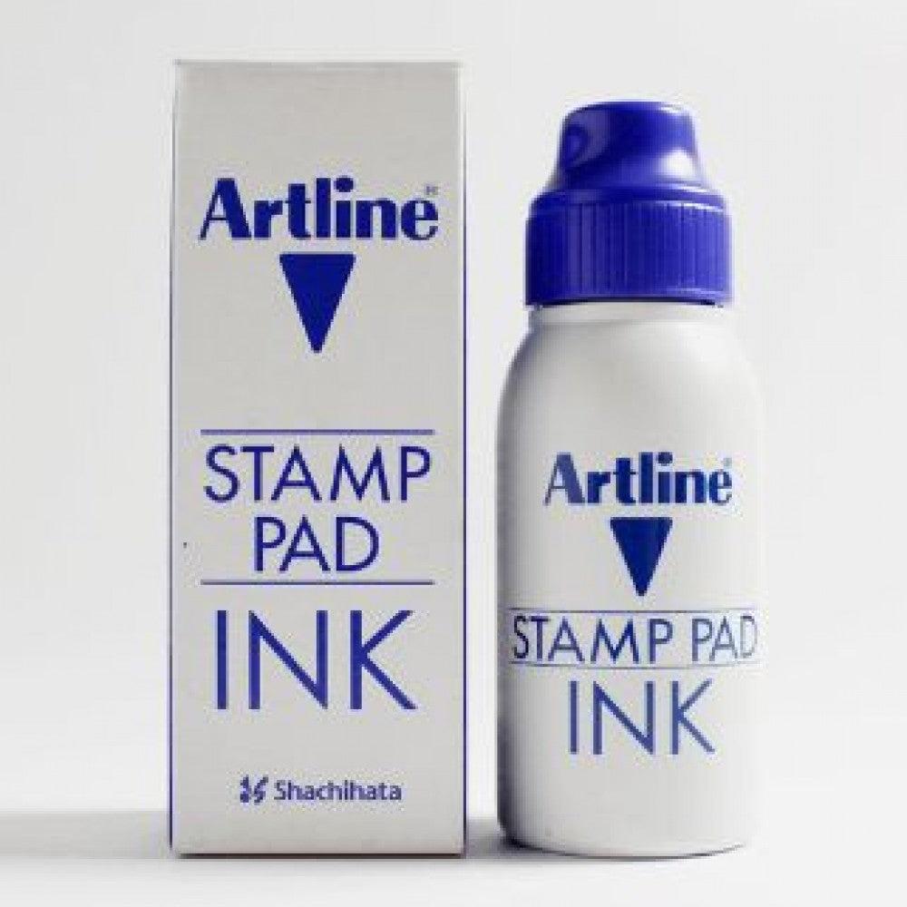 ATL Encre pour Tampon-Tampon-Artline-Bleu-Papeterie du Dôme