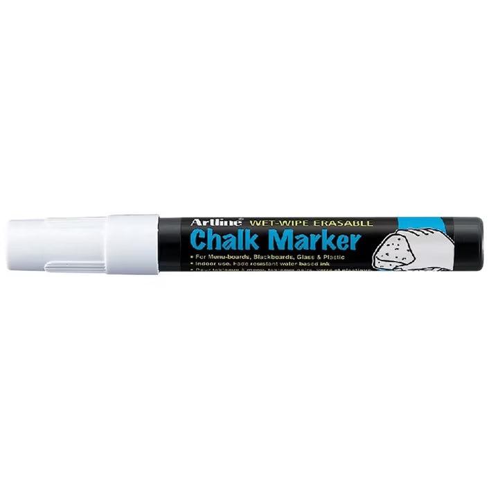 ATL Marqueur Craie EPW-4-Craies-Artline-4 mm-Blanc-Papeterie du Dôme