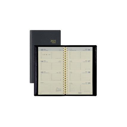 BPL Agenda Interplan Genova Semainier-Agenda-Brepols-2026-Noir-Papeterie du Dôme