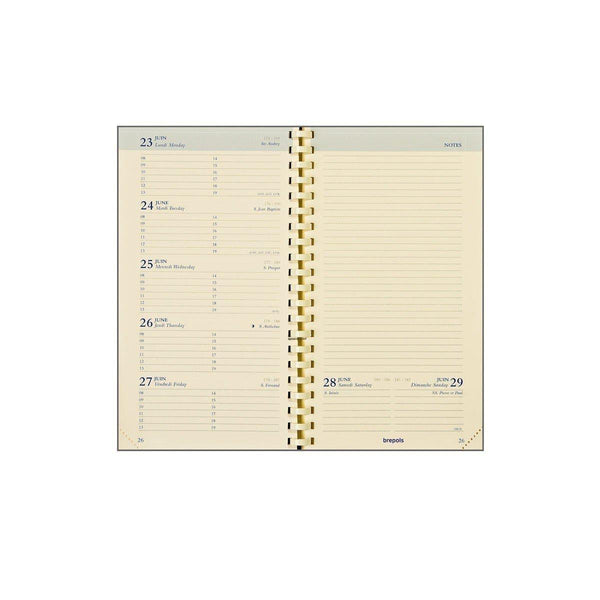 BPL Recharge Agenda Notaplan Semainier-Recharge Agenda-Brepols-Papeterie du Dôme