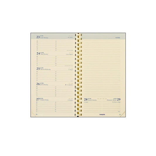 BPL Recharge Agenda Notaplan Semainier-Recharge Agenda-Brepols-Papeterie du Dôme