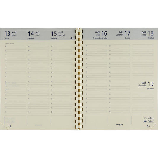 BPL Recharge Agenda Optivision Large Semainier-Recharge Agenda-Brepols-Papeterie du Dôme