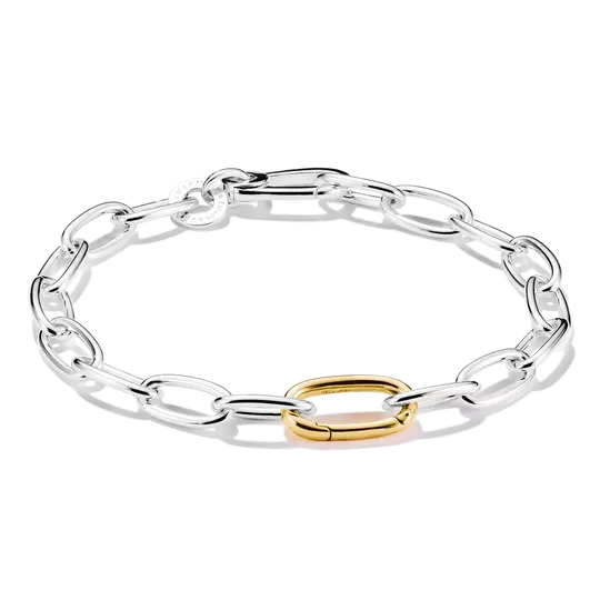 TSB Bracelet Charm Connect Link bicolore