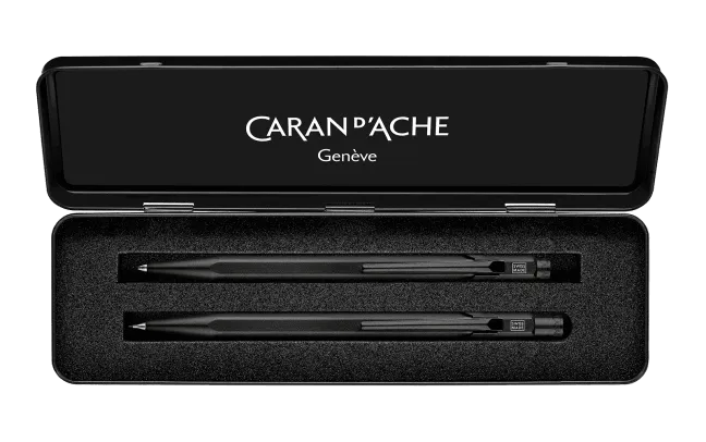 CA 849 Black Code Stylo Bille et Porte-Mines-Stylo Bille-Caran d'Ache-Papeterie du Dôme