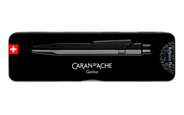 CA 849 Horse Noir Stylo Bille avec Étui-Stylo Bille-Caran d'Ache-Papeterie du Dôme