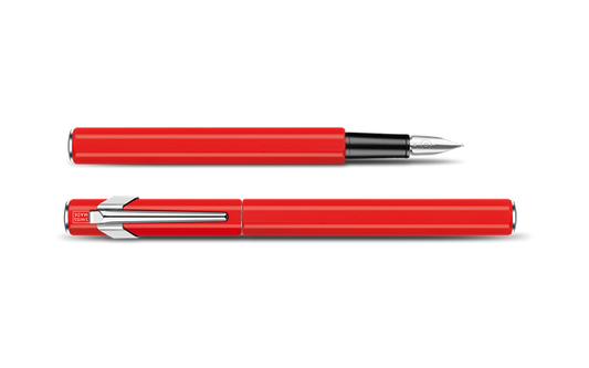 CA 849 Vernis Rouge Stylo Plume-Stylo Plume-Caran d'Ache-Papeterie du Dôme