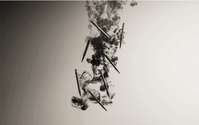 CA Ecridor Black Lines Set Stylo Bille et Cuir-Stylo Bille-Caran d'Ache-Papeterie du Dôme