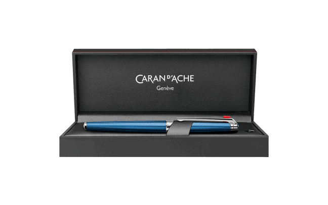 CA Léman Grand Bleu Stylo Roller-Stylo Roller-Caran d'Ache-Papeterie du Dôme