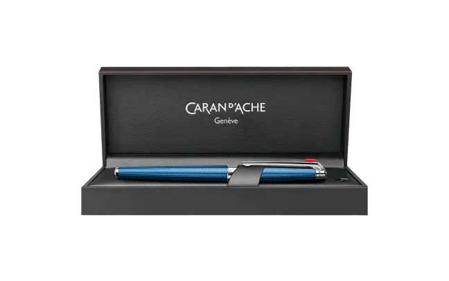 CA Léman Grand Bleu Stylo Roller-Stylo Roller-Caran d'Ache-Papeterie du Dôme