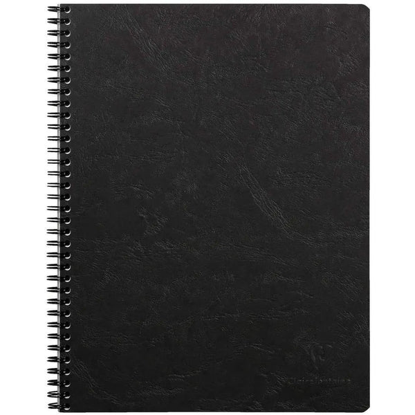 CLT Cahier Age Bag Spirale 22,5x29,7 Détachable 160p-Cahier-Clairefontaine-Noir-Ligné marge-Papeterie du Dôme