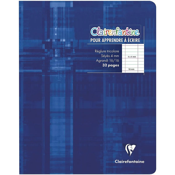 CLT Cahier Piqué 32 Pages Clairenfantine 4mm-Cahiers Scolaires-Clairefontaine-Papeterie du Dôme