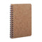 CLT Age Bag Spiral Notebook 9.5x14cm Lined Tobacco Cover 100p