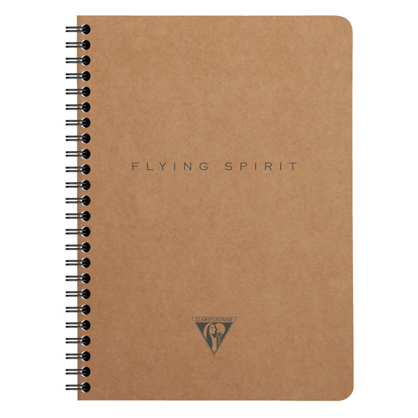 CLT Flying Spirit Spirale A5 120p-Cahier-Clairefontaine-Kraft-Papeterie du Dôme