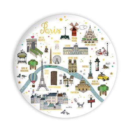 CRT Magnet Décapsuleur-Papeterie-Cartes d'art-Plan de Paris 2-Papeterie du Dôme