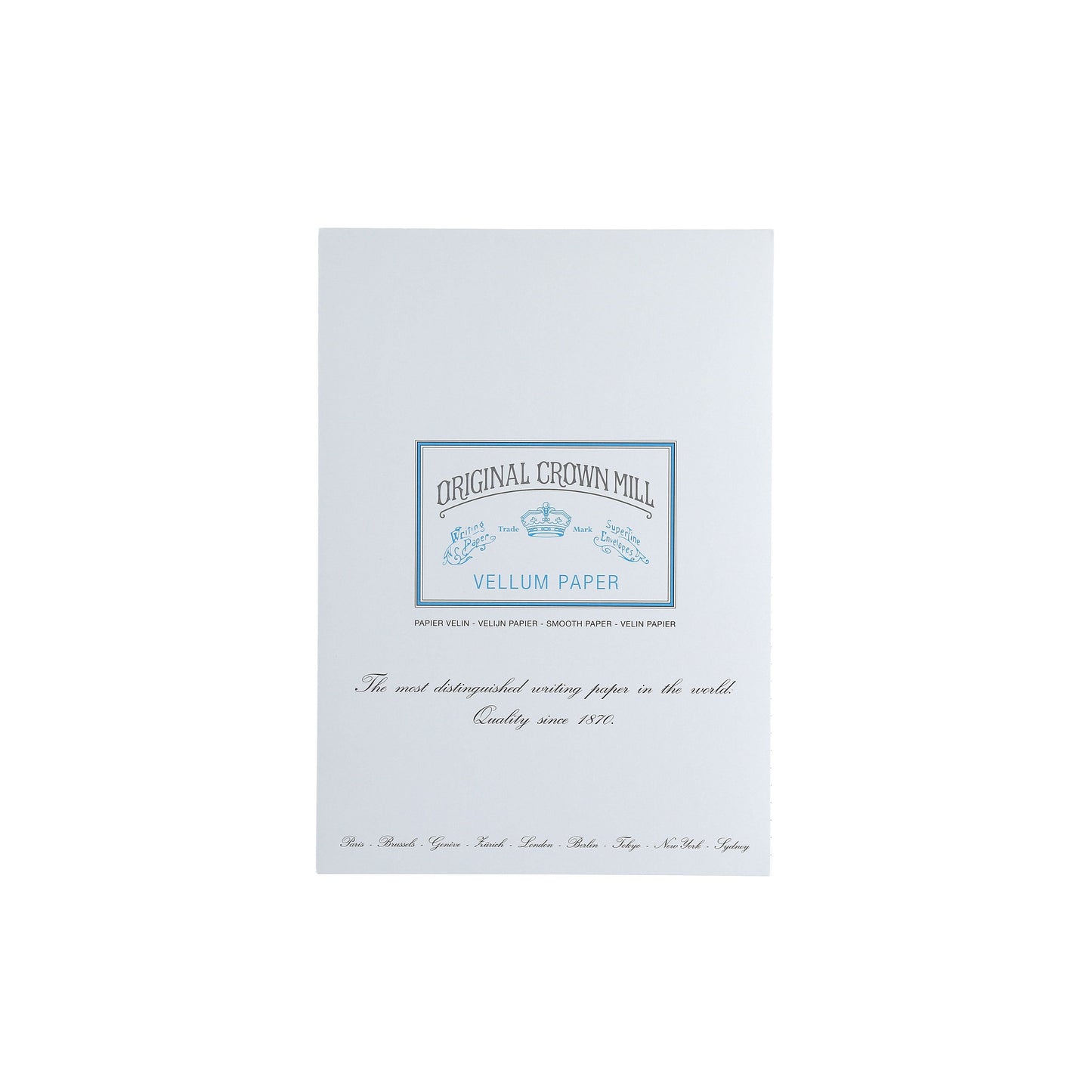 CRW Bloc Correspondance Vélin A4-Correspondance-Crown Mill-Papeterie du Dôme