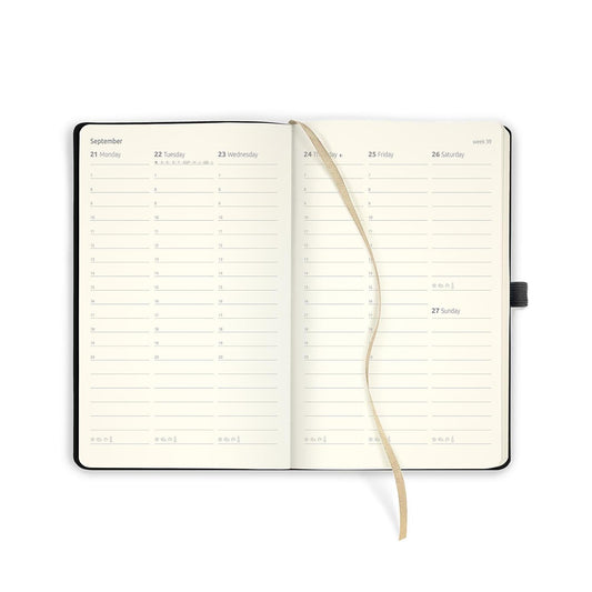 CTLI Agenda Rose Médium Semainier Vertical-Agenda-Castelli Milano-Papeterie du Dôme