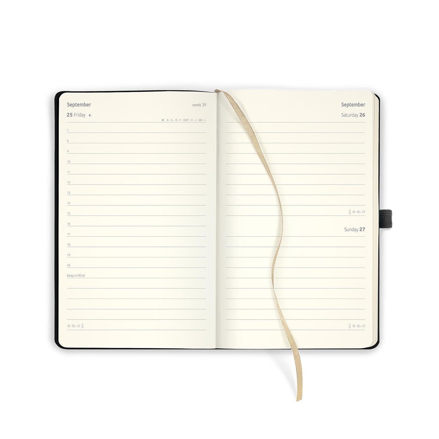 CTLI Agenda Rose Poche Journalier-Agenda-Castelli Milano-Papeterie du Dôme