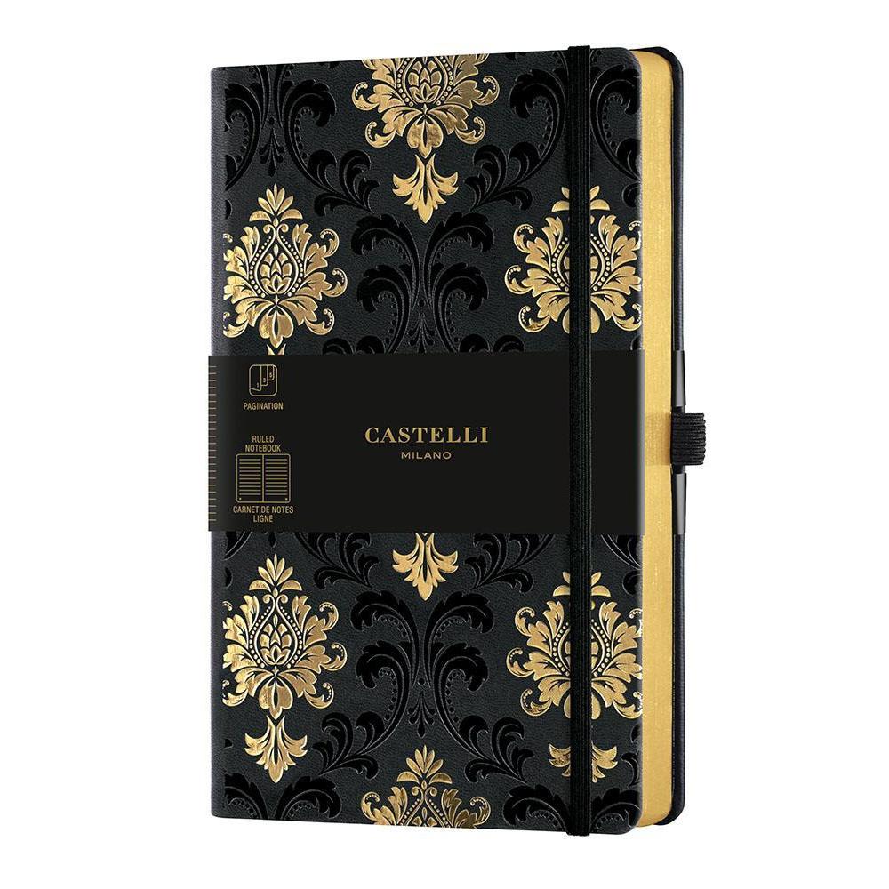 CTLI Carnet Gold Médium Ligné-Carnet-Castelli Milano-Baroque Gold-Papeterie du Dôme