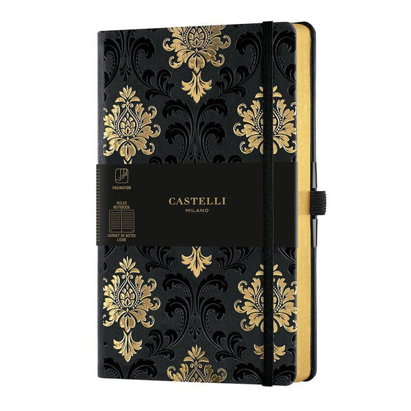 CTLI Carnet Gold Médium Ligné-Carnet-Castelli Milano-Baroque Gold-Papeterie du Dôme