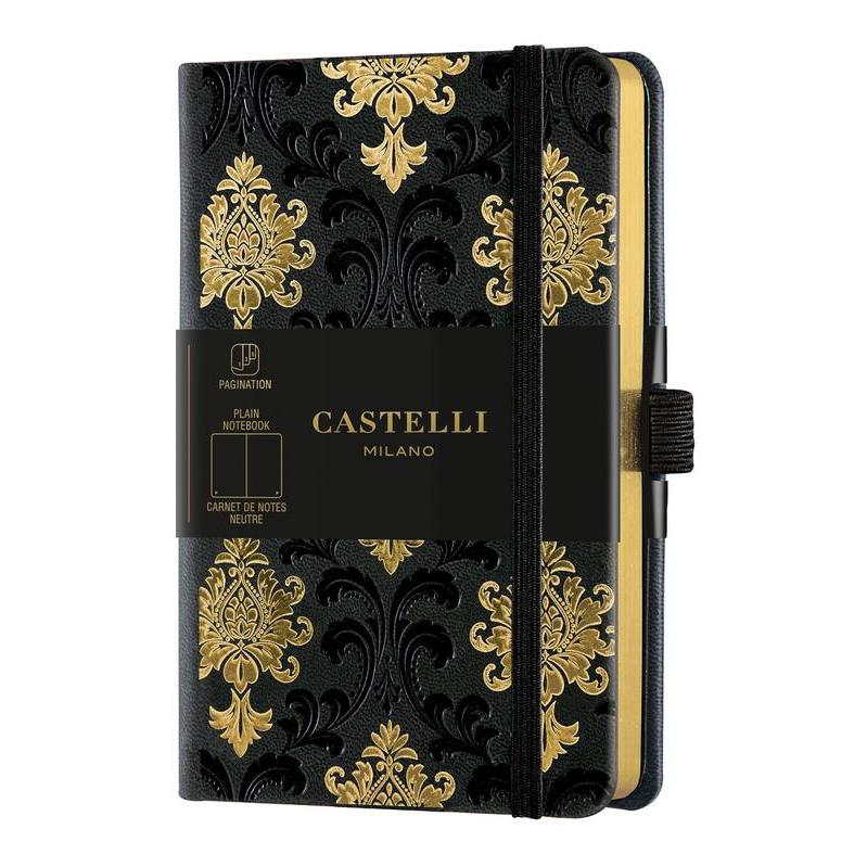 CTLI Carnet Gold Médium Uni-Carnet-Castelli Milano-Baroque Gold-Papeterie du Dôme