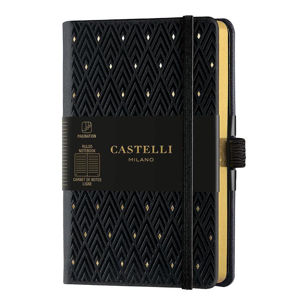 CTLI Carnet Gold Poche Ligné-Carnet-Castelli Milano-Diamond Gold-Papeterie du Dôme