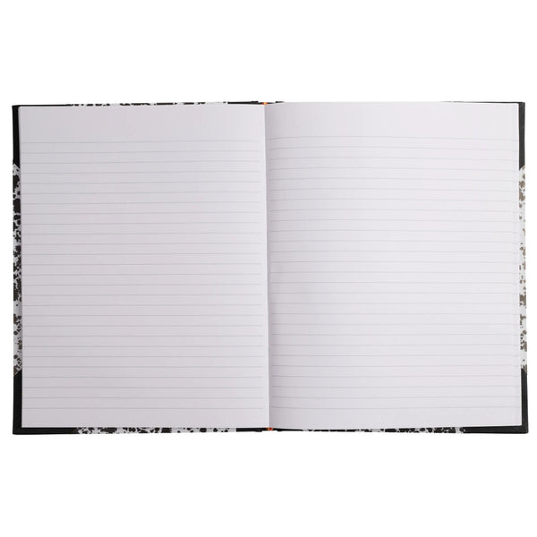 DPHN Carnet Marbré 22x17 Ligné 192p Elastique-Carnet-Le Dauphin-Papeterie du Dôme