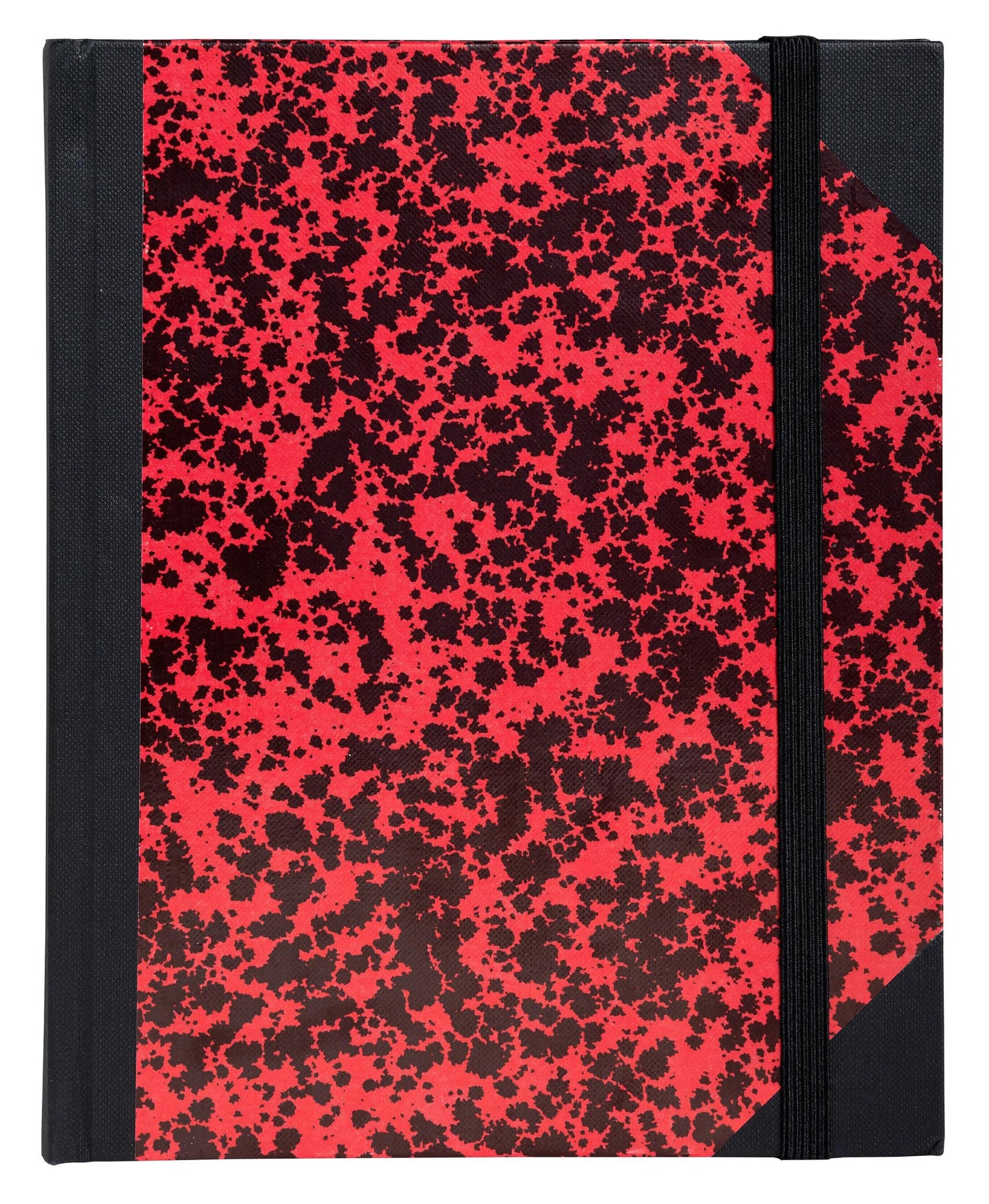 DPHN Carnet Marbré 22x17 Ligné 192p Elastique-Carnet-Le Dauphin-Papeterie du Dôme