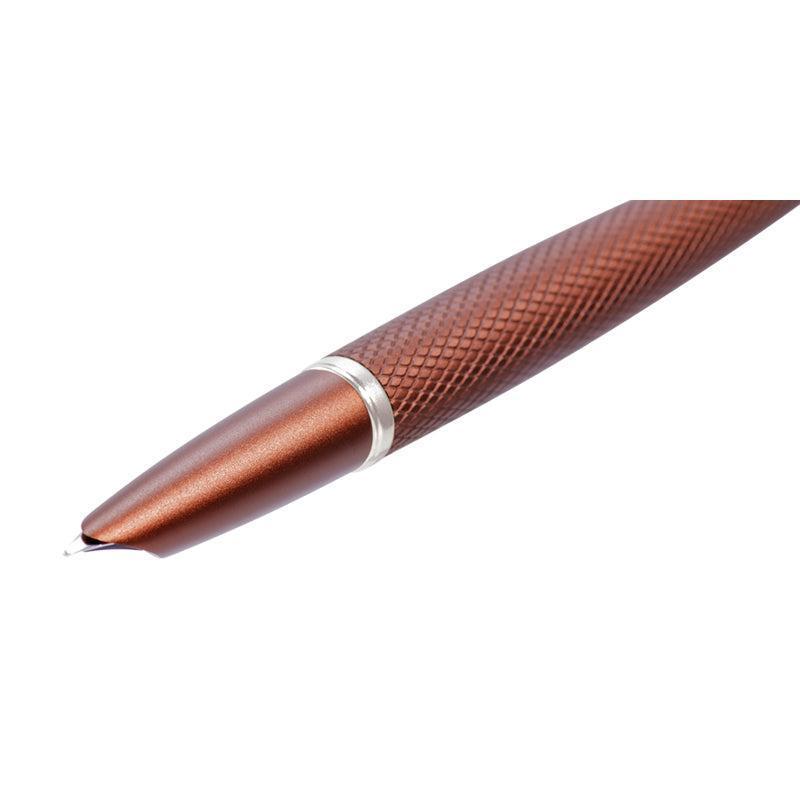 DPM Viper Marron Guilloché Stylo Plume-Stylo Plume-Diplomat-Papeterie du Dôme