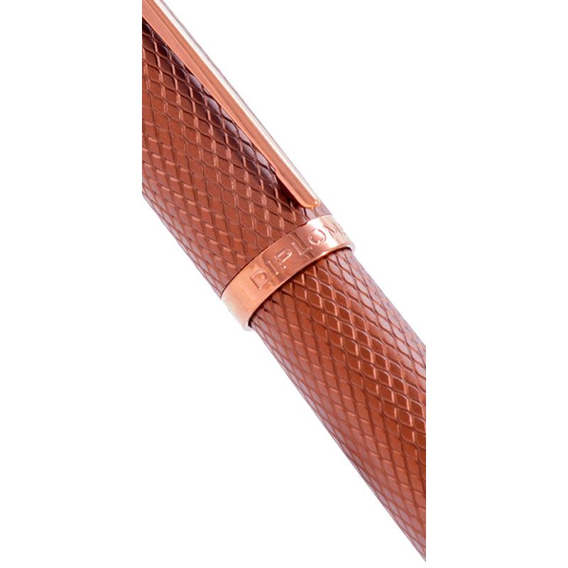 DPM Viper Marron Guilloché Stylo Plume-Stylo Plume-Diplomat-Papeterie du Dôme
