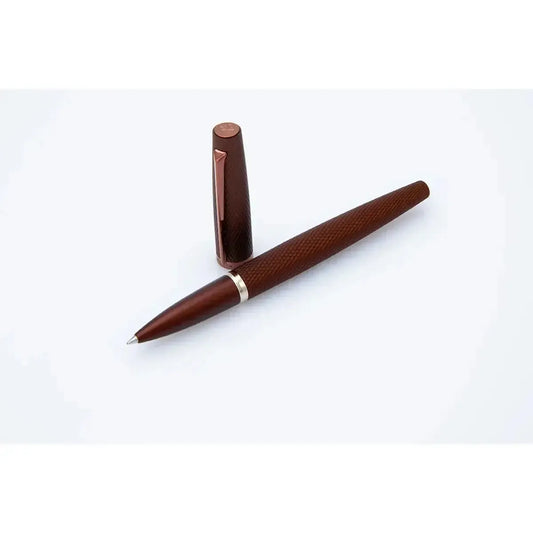 DPM Viper Marron Guilloché Stylo Roller-Stylo Roller-Diplomat-Papeterie du Dôme