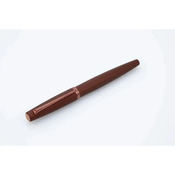 DPM Viper Marron Guilloché Stylo Roller-Stylo Roller-Diplomat-Papeterie du Dôme