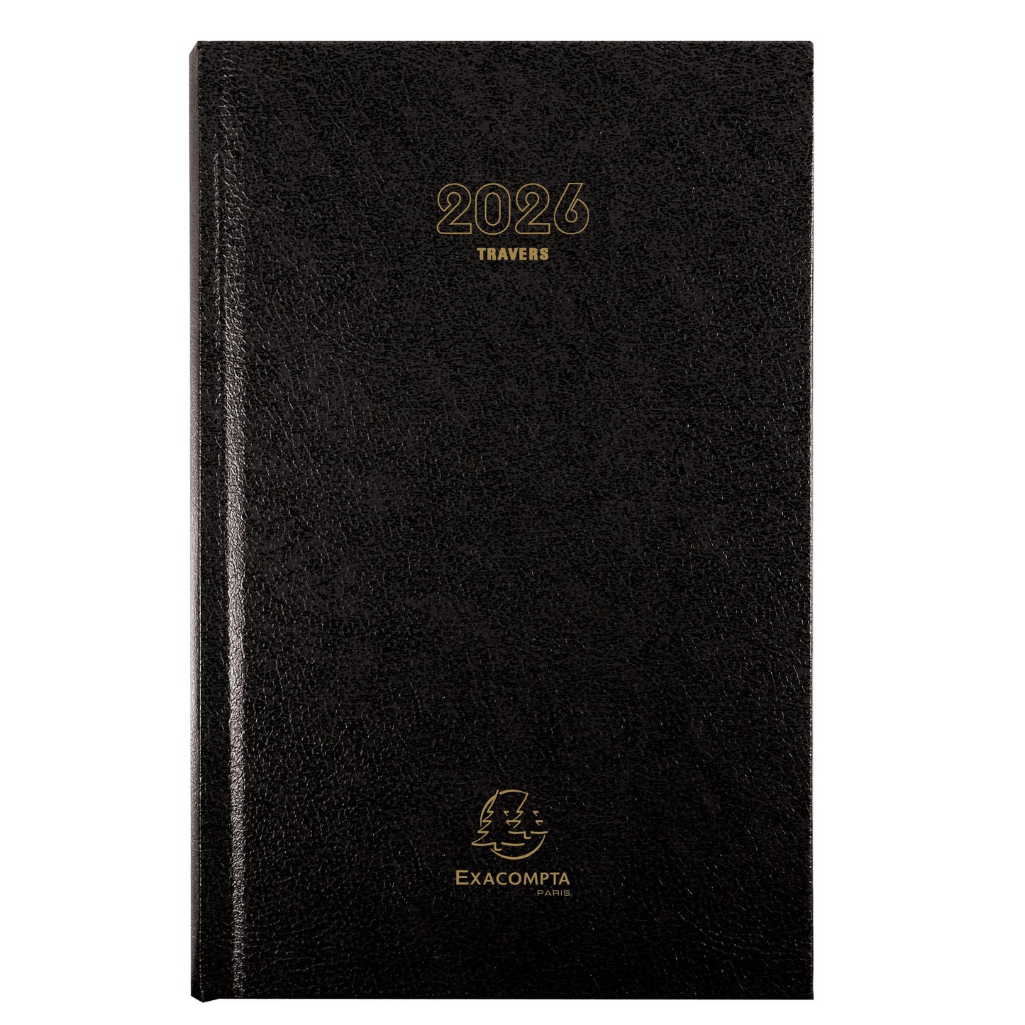 EXA Agenda Bureau Carré Travers Journalier-Agenda-Exacompta-2026-Noir-Papeterie du Dôme